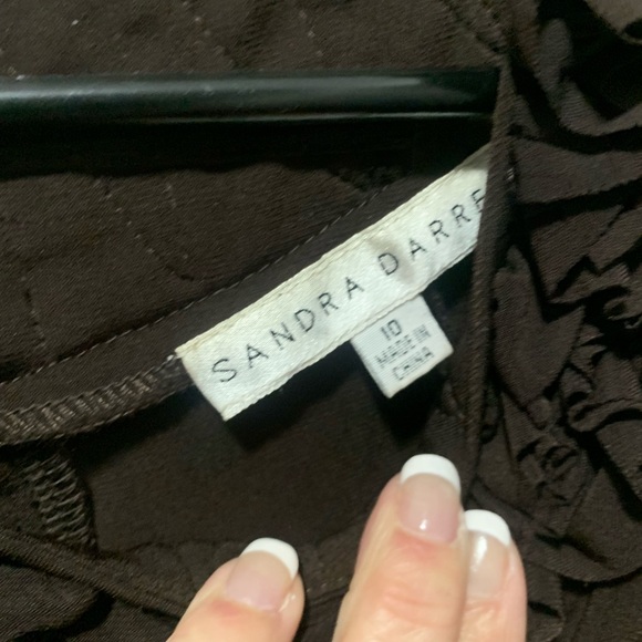 Sandra Darren Chocolate Brown Midi Dress - Picture 6 of 7